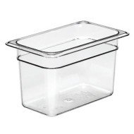 CONTAINER GN 1/4 RECTANGULAR CLEAR POLYCARBONATE