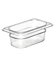 GN CONTAINER 1/9 RECTANGULAR CLEAR POLYCARBONATE 