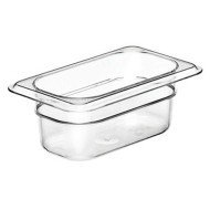 CONTAINER GN 1/9 RECTANGULAR CLEAR POLYCARBONATE