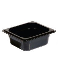 CONTAINER GN 1/6 RECTANGULAR BLACK POLYCARBONATE