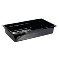 CONTAINER GN 1/1 RECTANGULAR BLACK POLYCARBONATE