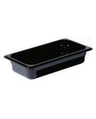 CONTAINER GN 1/3 RECTANGULAR BLACK POLYCARBONATE 