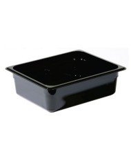 CONTAINER GN 1/2 RECTANGULAR BLACK POLYCARBONATE