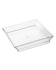 CUBIK SQUARE PLATE CRYSTAL PACK OF 100 L13 X W13CM 