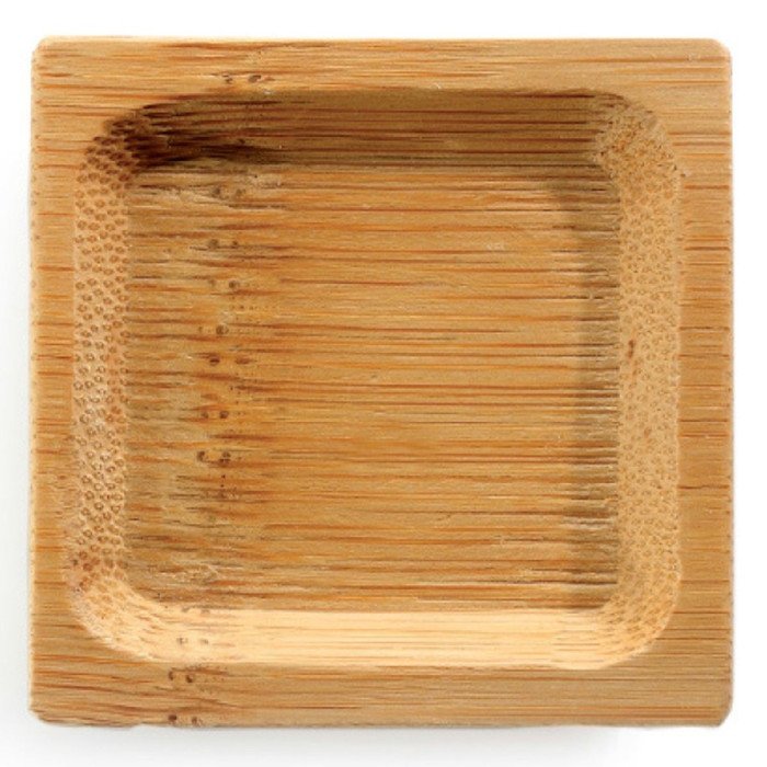 BAMBOO MIKA SQUARE PLATE 6X6CM PACK OF 144  