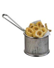FRY BASKET ROUND WITH HANDLE SST Ø9.5CM