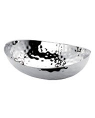 HAMMERED OVAL BOWL OVAL L37.2 X W258.8 X H11CM SST 