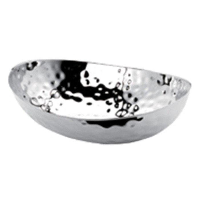 HAMMERED OVAL BOWL OVAL L37.2 X W258.8 X H11CM SST 