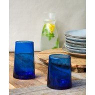 Tall tumbler in mouth-blown recycled glass 33 cl Lily Pro.mundi