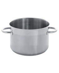 CASSEROLE WITHOUT LID ROUND Ø24CM STAINLESS STEEL QUALIPLUS PRO.COOKER