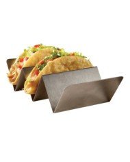 TACO HOLDER 2 OR 3 COMPARTMENTS 10.2X20.3X5.1CM BRUSHED SST