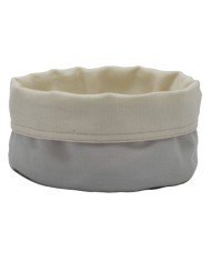 BREAD BASKET ROUND CEMENT/OFF-WHITE Ø20CM