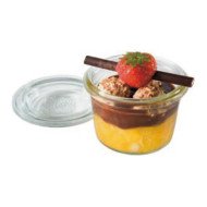 WECK GLASS MINI MOLD JAR 8CL WITH GLASS LID PACK OF 12  