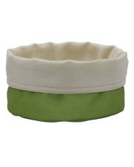 BREAD BASKET ROUND D16.5CM OLIVE GREEN/OFF-WHITE