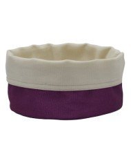 BREAD BASKET ROUND PURPLE/OFF-WHITE Ø20Cm