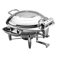STAR ROUND INDUCTION CHAFING DISH WITH SPOON HOLDER 6L PRO.MUNDI