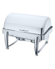 BANQUET RECTANGULAR ROLL TOP CHAFING DISH 9L GN1/1