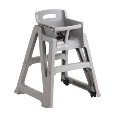 STACKABLE YOUTH SEAT WITHOUT WHEELS GREY