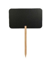 CHALK BAORD SILHOUETTE RECTANGLE SIGN WOODEN STAND WITH SPIKE + CHALK MARKER BLA