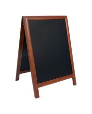 CHALK BOARD DUPLO HARD WOOD PAVEMENT WITH LACQUERED DARK DROWN FINISH L55 X W85CM