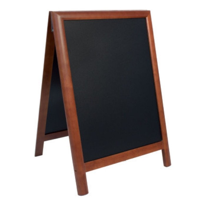CHALK BOARD DUPLO HARD WOOD PAVEMENT WITH LACQUERED DARK DROWN FINISH L55 X W85CM