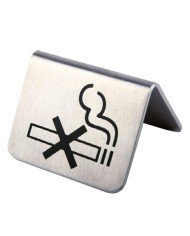 TABLE SIGN NON SMOKING PACK OF 2 L5.5 X W3.5CM SST