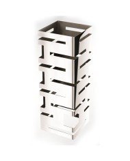 MULTI LEVEL SQUARE BUFFET RISER 18X18XH50CM MIRROR SST