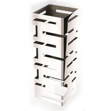 MULTI LEVEL SQUARE BUFFET RISER 18X18XH50CM MIRROR SST