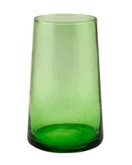 Tall tumbler in mouth-blown recycled glass green 33 cl Lily Pro.mundi