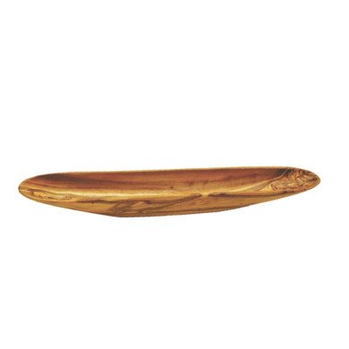 OLIVE WOOD BOAT DISH L34X4CM