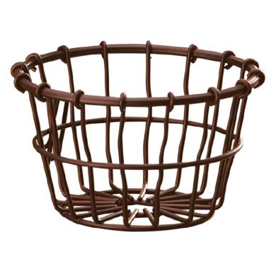 BRONZE FINISH WIRE BASKET Ø12.7CM H7.9CM 