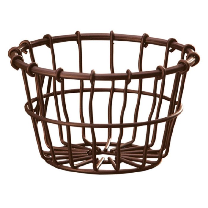 BRONZE FINISH WIRE BASKET D17.8XH10.8CM FINISH WIRE 