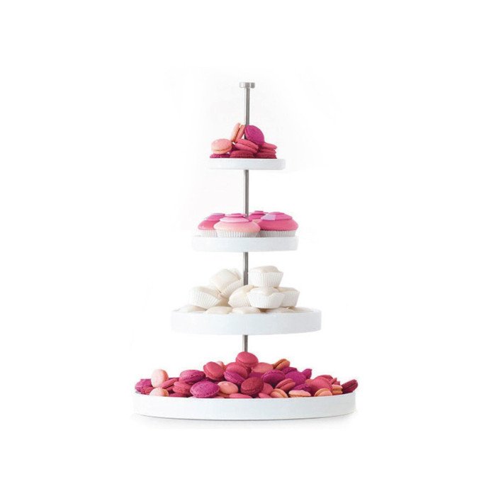 CAKE STAND 4-TIERS PORCELAIN