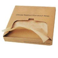 DELI KRAFT PAPER GREASEPROOF 30X30CM DISPENSER OF 1000