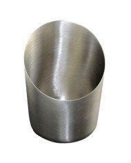 ANGLED FRENCH FRIES CUP D7.3/8.5XH10.5CM SATIN FINISH SST