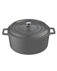 CASSEROLE TRENDY ROUND GREY Ø24CM CAST IRON