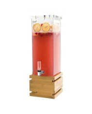 SQUARE JUICE DISPENSER L18.4 X W18.4 X H59.7CM 7.6L BAMBOO