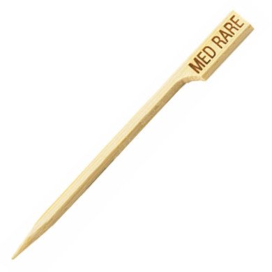 MEDIUM RARE PADDLE PICK L8.9CM BAMBOO PACK OF 100  