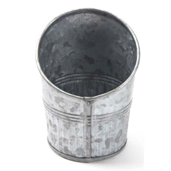 BISTRO ANGLED FRY CUP 30CL D8.9XH10.8CM GALVANIZED STEEL