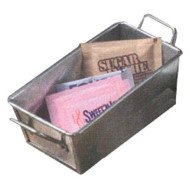 SUGAR PACK HOLDER L12.7X7.6XH6.4CM GALVANIZED STEEL