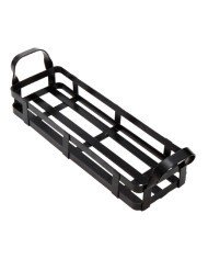 BASKET RECTANGULAR 2 HANDLES L30 X W11.1 X H8.9CM BLACK STEEL 