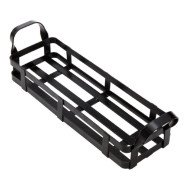 BASKET RECTANGULAR 2 HANDLES L30 X W11.1 X H8.9CM BLACK STEEL 