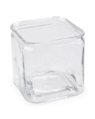 SQUARE JAR L10.2 X W10.2 X H10.2CM 71CL GLASS