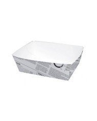 FOOD TRAY NEWSPAPER CARDBOARD 11X8XH4CM PACK OF 250  