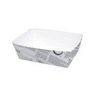 FOOD TRAY NEWSPAPER CARDBOARD 11X8XH4CM PACK OF 250  