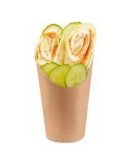 WRAP KRAFT CUP 150G PACK OF 50 Ø8CM H12CM 150G 