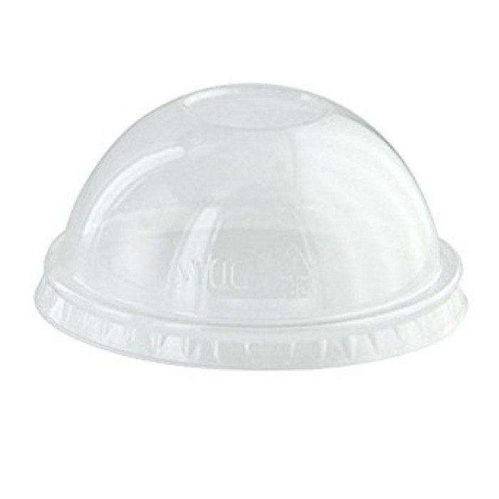 PET DOME LID WITHOUT HOLE PACK OF 100 Ø9CM 