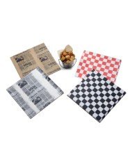 FRY PAPER BLACK CHECKBOARD PACK OF 1000 L30.5 X W30.5CM 