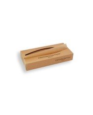 BROWN KRAFT PAPER GREASEPROOF DISPENSER OF 1000 L15 X W27CM