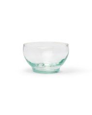 Mouth blown recycled glass dessert cup transparent recycle glass Ø 11 cm Lily Pro.mundi